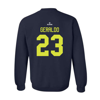 Everett Aquasox - MILB Baseball : Jose Geraldo - Crewneck Sweatshirt-1