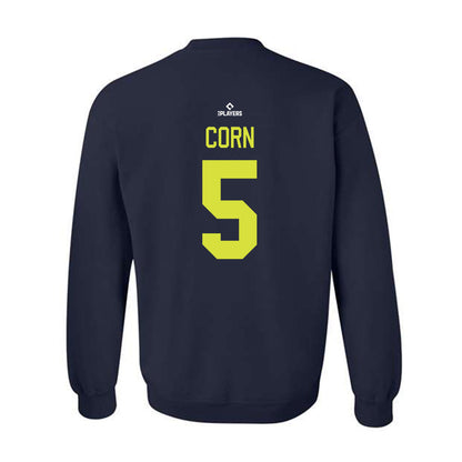 Everett Aquasox - MILB Baseball : Brayden Corn - Crewneck Sweatshirt-1