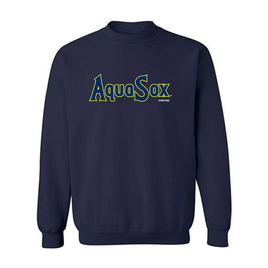Everett Aquasox - MILB Baseball : Wyatt Lunsford-Shenkman - Crewneck Sweatshirt-0