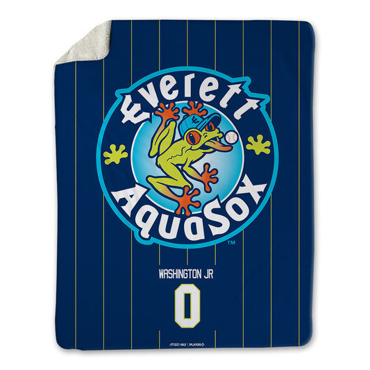 Everett Aquasox - MILB Baseball : Curtis Washington Jr. - Blanket-0