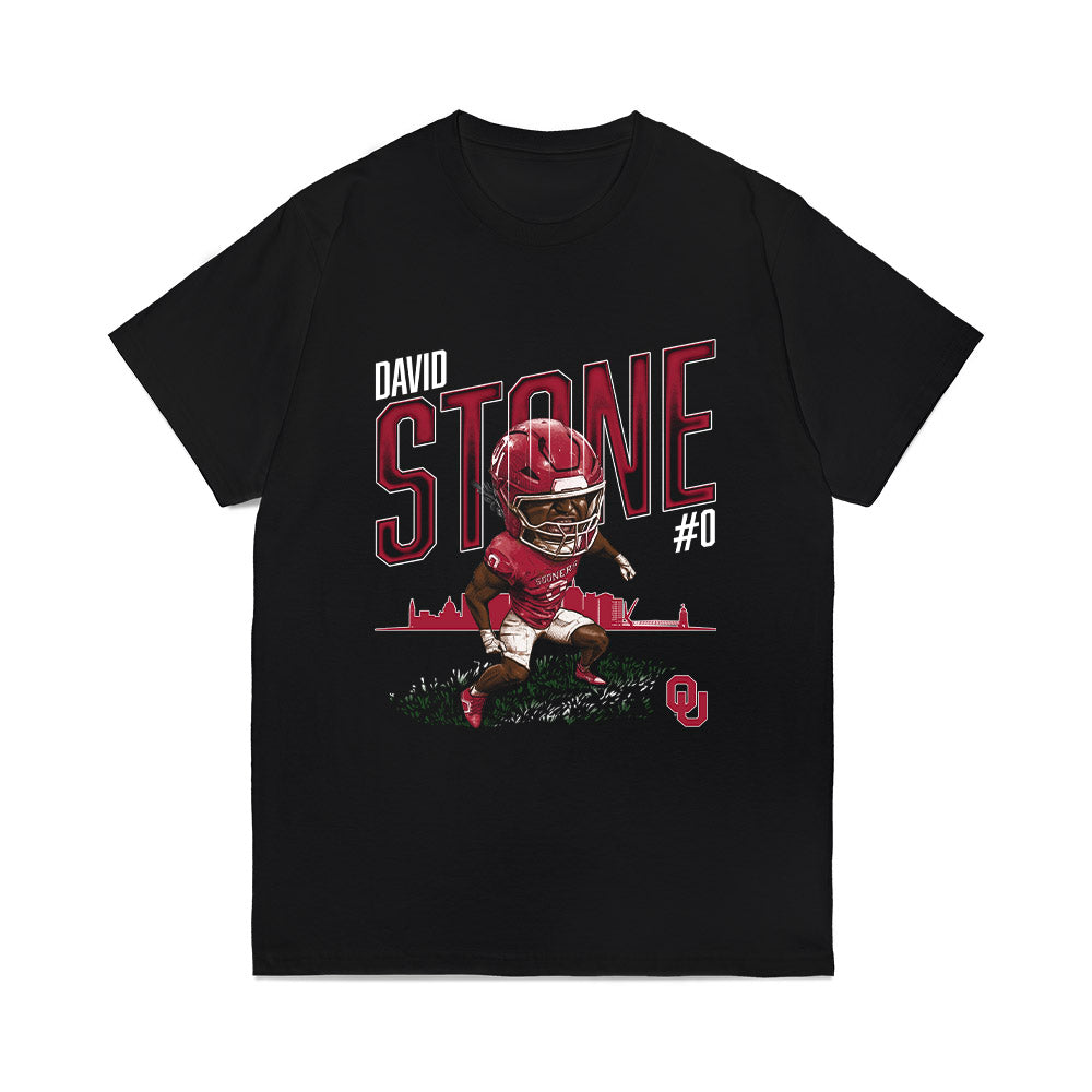 Oklahoma - NCAA Football : David Stone - Caricature Comfort Colors T-Shirt-0