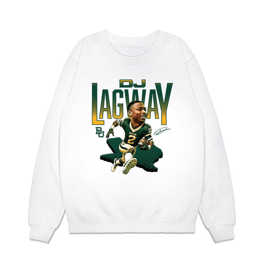 Baylor - NCAA Football : DJ Lagway - Bobble Head Premium Crewneck Sweatshirt-0