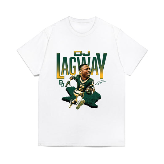 Baylor - NCAA Football : DJ Lagway - Bobble Head Comfort Colors T-Shirt-0