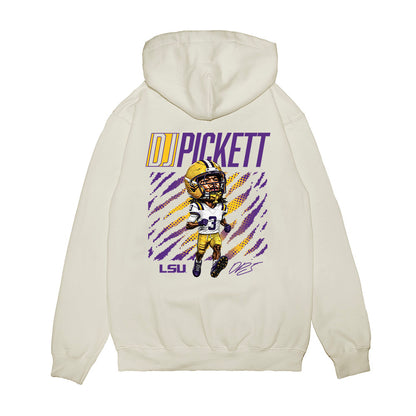LSU - NCAA Football : DJ Pickett - Caricature Premium Hooded Sweatshirt-1