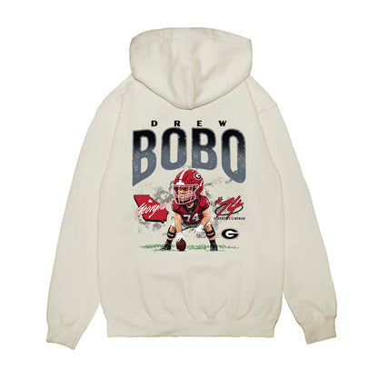 Georgia - NCAA Football : Drew Bobo - Caricature Premium Hooded Sweatshirt-1