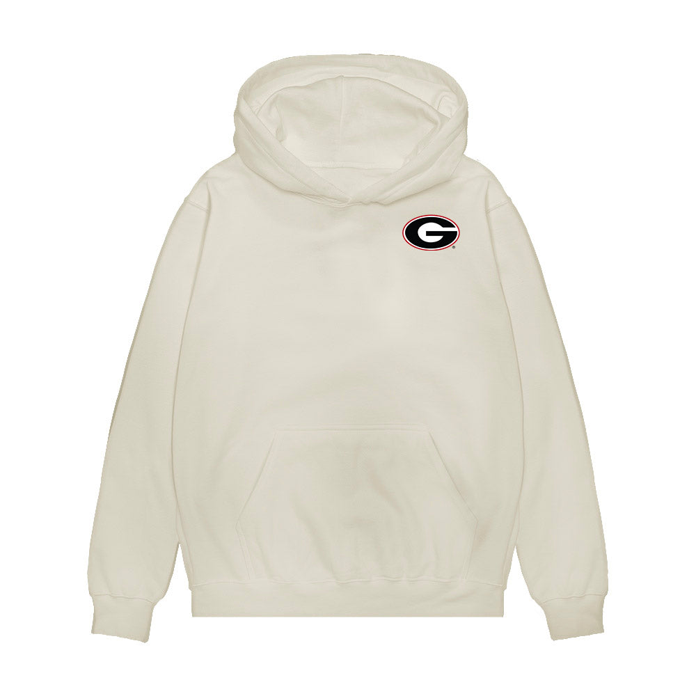 Georgia - NCAA Football : Drew Bobo - Caricature Premium Hooded Sweatshirt-0