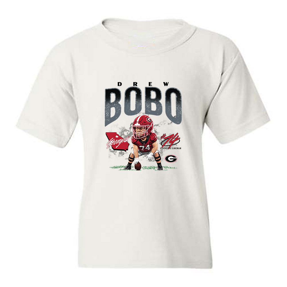 Georgia - NCAA Football : Drew Bobo - Caricature Youth T-Shirt-0