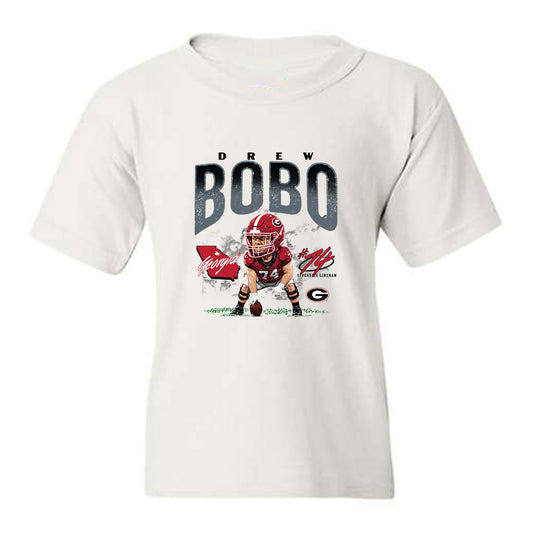 Georgia - NCAA Football : Drew Bobo - Caricature Youth T-Shirt-0