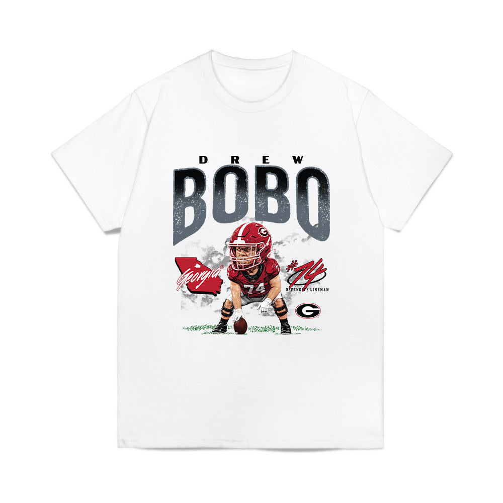 Georgia - NCAA Football : Drew Bobo - Caricature Comfort Colors T-Shirt-0