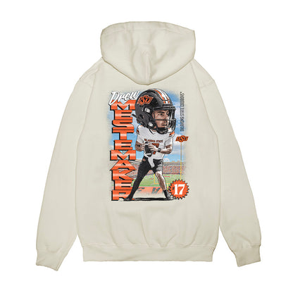 Oklahoma State - NCAA Football : Drew Mestemaker - Bobble Head Premium Hooded Sweatshirt-1