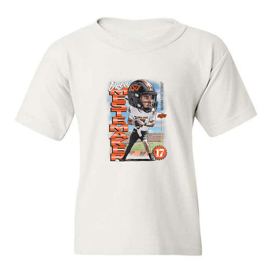 Oklahoma State - NCAA Football : Drew Mestemaker - Bobble Head Youth T-Shirt-0