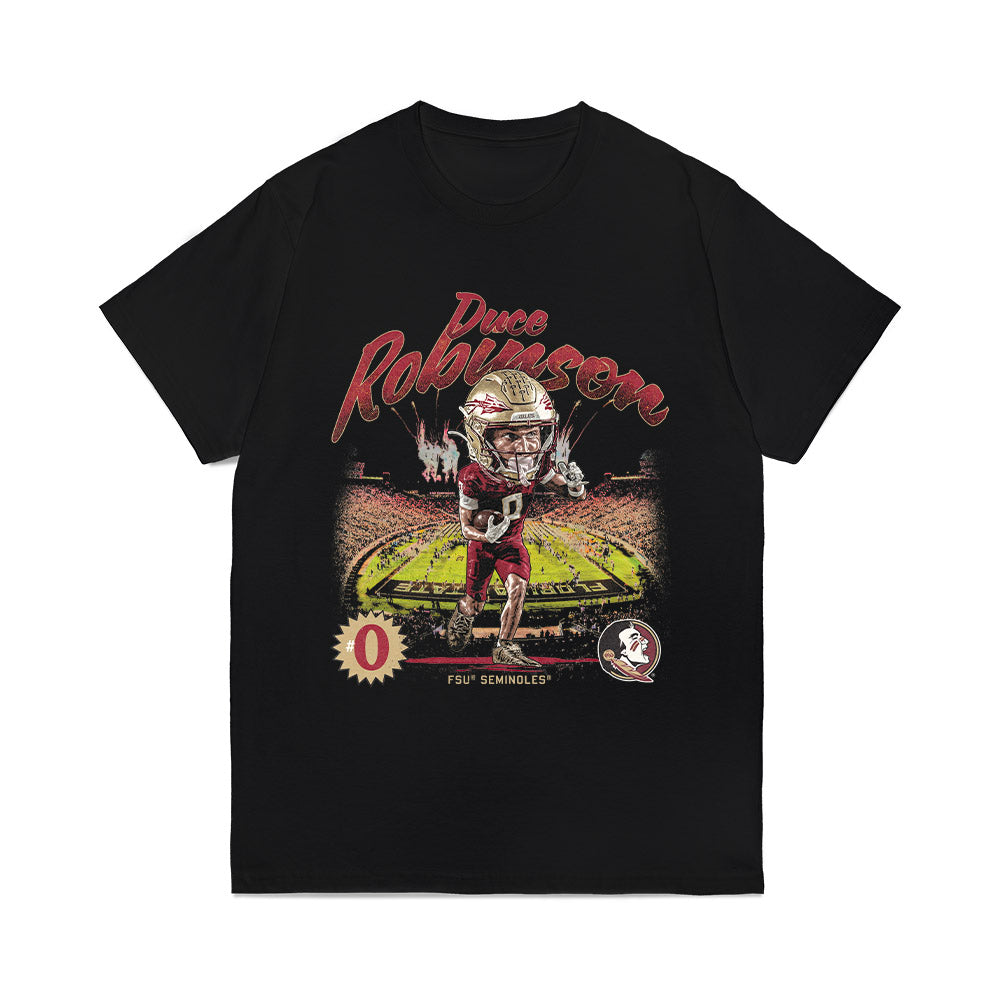 FSU - NCAA Football : Duce Robinson - Caricature Comfort Colors T-Shirt-0