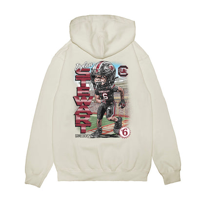 South Carolina - NCAA Football : Dylan Stewart - Caricature Premium Hooded Sweatshirt-1