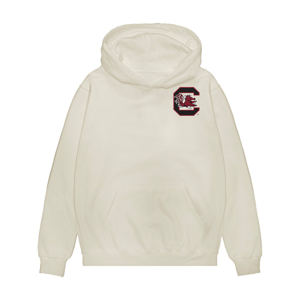 South Carolina - NCAA Football : Dylan Stewart - Caricature Premium Hooded Sweatshirt-0
