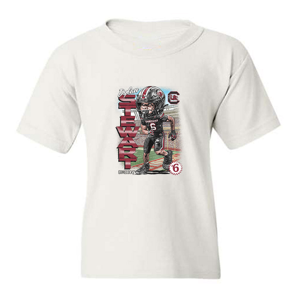 South Carolina - NCAA Football : Dylan Stewart - Caricature Youth T-Shirt-0