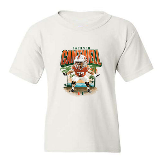 Miami - NCAA Football : Jackson Cantwell - Individual Caricature Youth T-Shirt-0