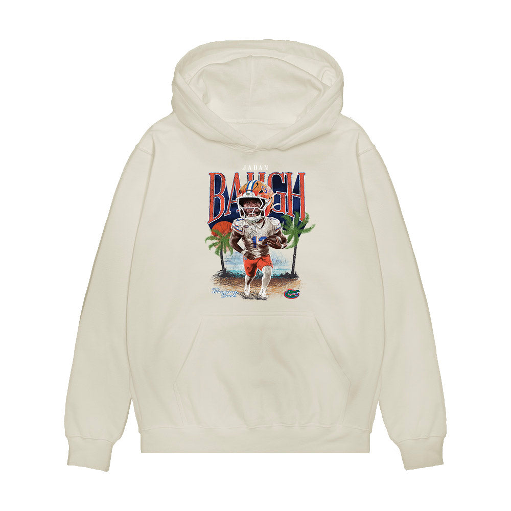 Florida - NCAA Football : Jadan Baugh - Caricature Premium Hooded Sweatshirt-0