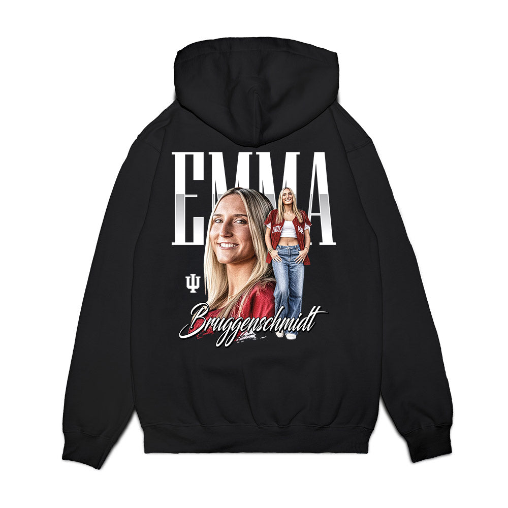 Indiana - NCAA Softball : Emma Bruggenschmidt - Collage Premium Hooded Sweatshirt-1