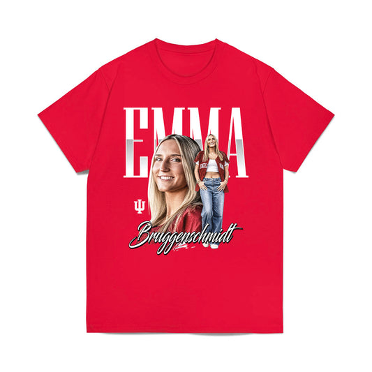 Indiana - NCAA Softball : Emma Bruggenschmidt - Collage Comfort Colors T-Shirt-0