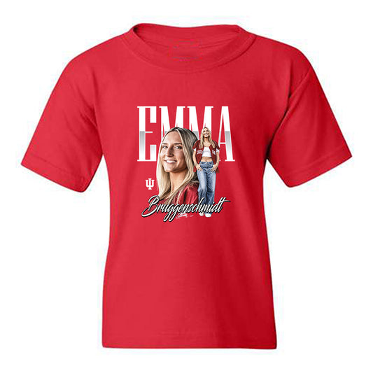 Indiana - NCAA Softball : Emma Bruggenschmidt - Collage Youth T-Shirt-0