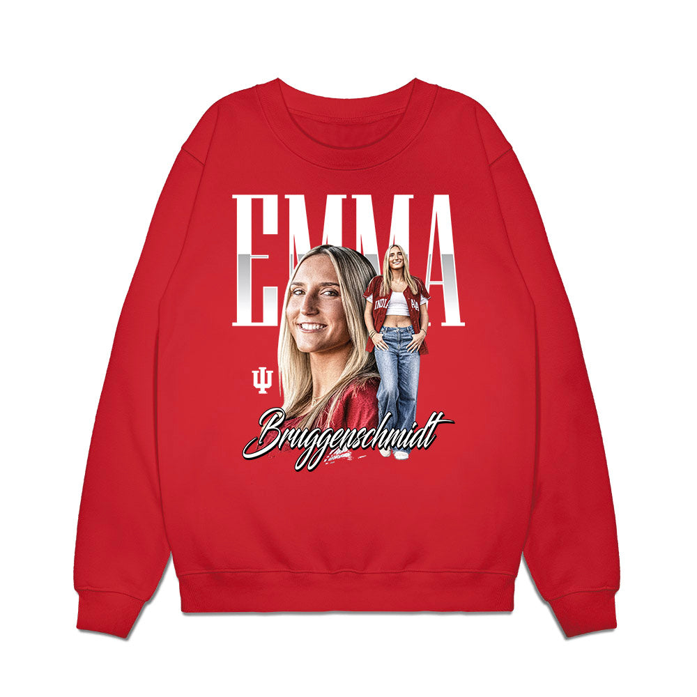 Indiana - NCAA Softball : Emma Bruggenschmidt - Collage Premium Crewneck Sweatshirt-0