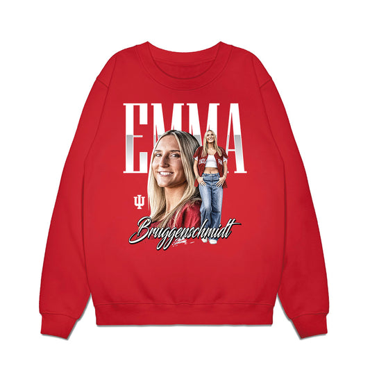 Indiana - NCAA Softball : Emma Bruggenschmidt - Collage Premium Crewneck Sweatshirt-0