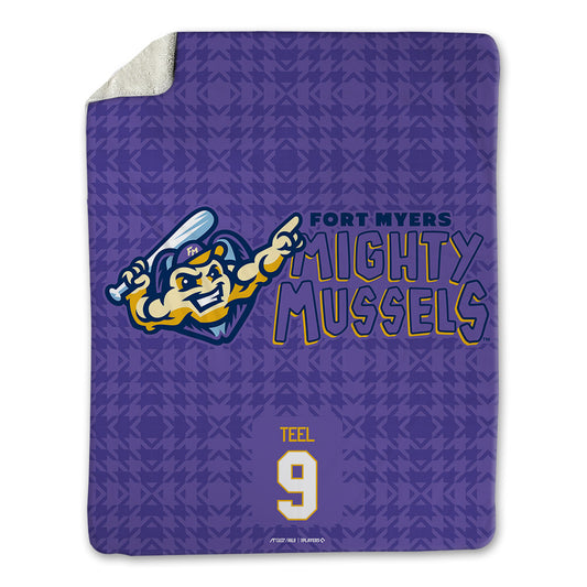 Fort Myers Mighty Mussels - MILB Baseball : Aidan Teel - Blanket-0