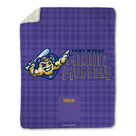Fort Myers Mighty Mussels - MILB Baseball : Joel Garcia - Blanket-0