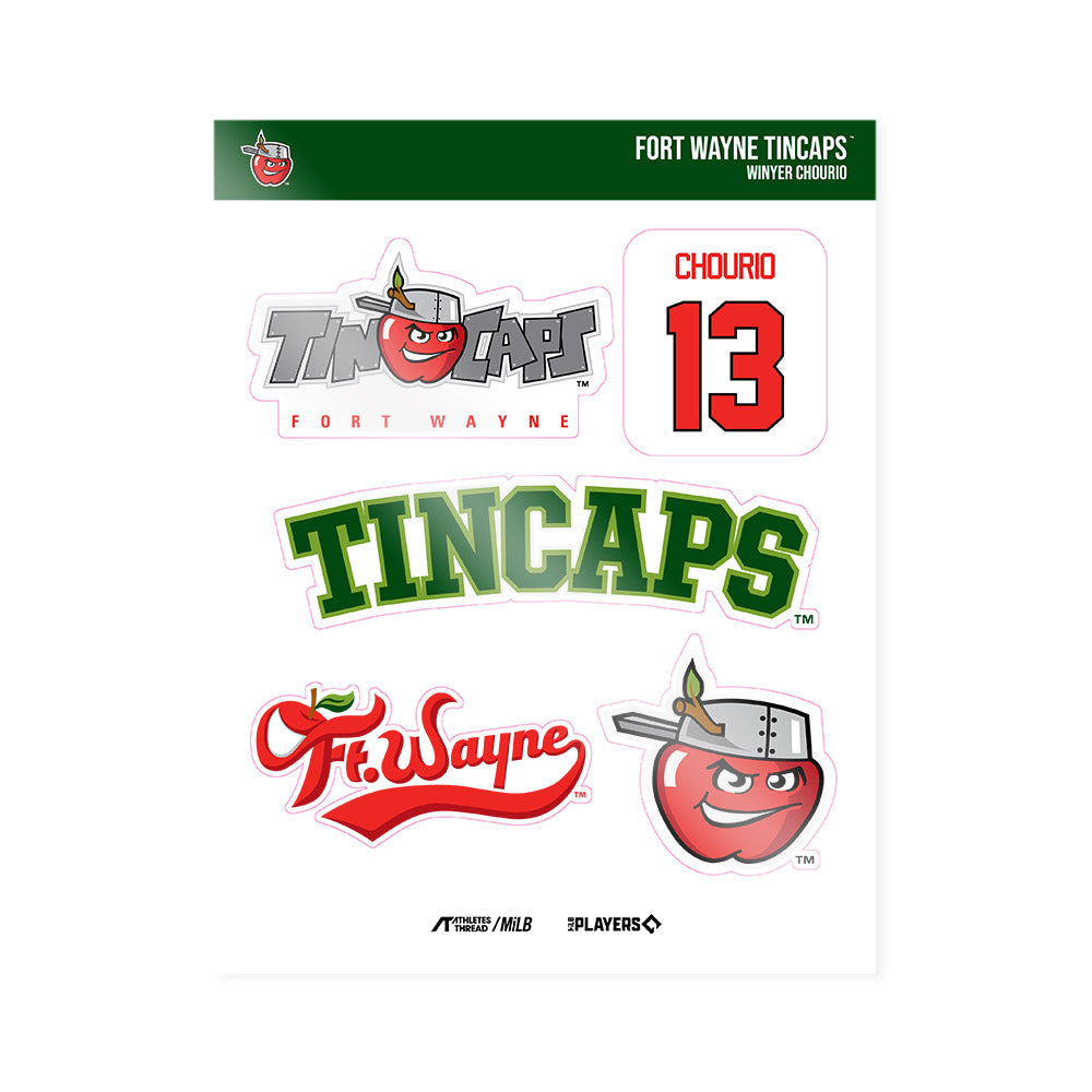 Fort Wayne TinCaps - MILB Baseball : Winyer Chourio - Sticker Sheet-0