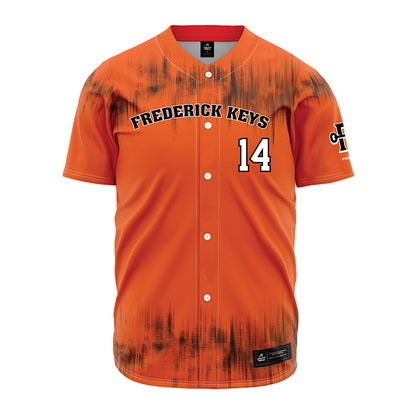 Frederick Keys - MILB Baseball : Evan Yates - Jersey-0