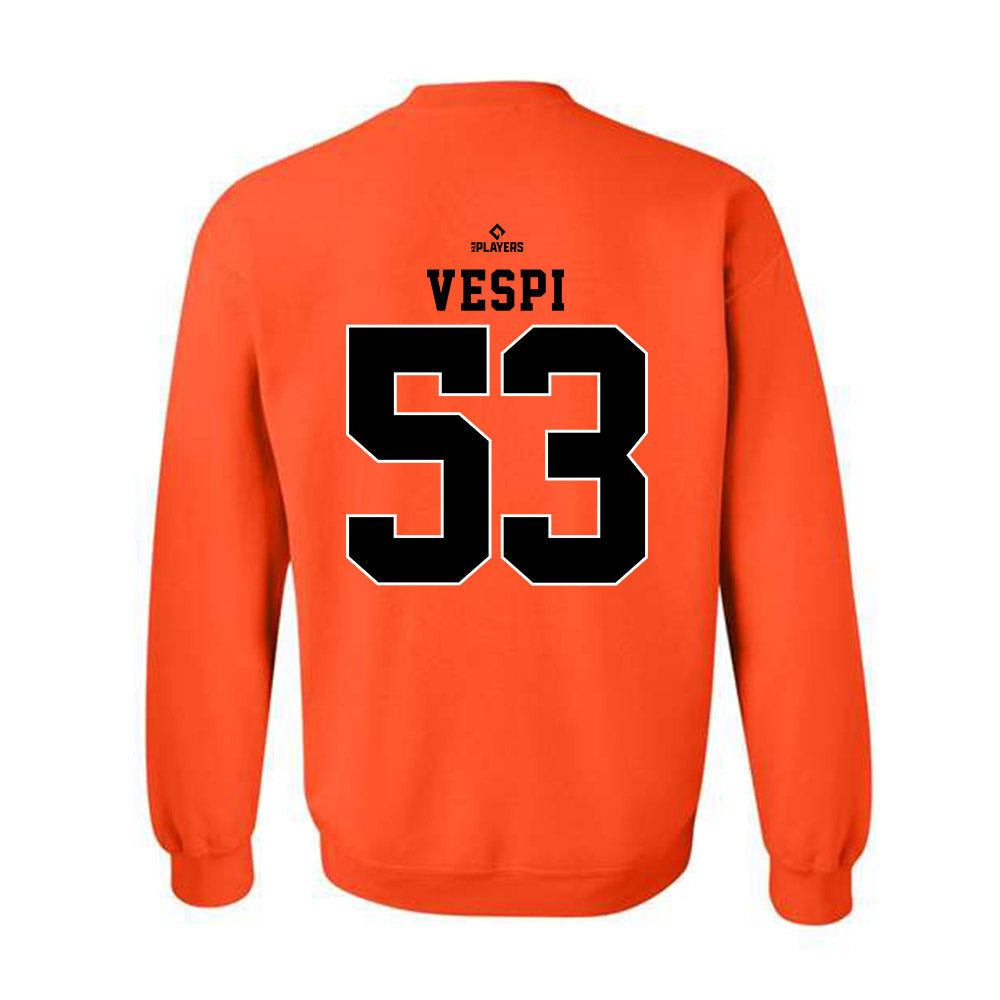 Frederick Keys - MILB Baseball : Ben Vespi - Crewneck Sweatshirt-1