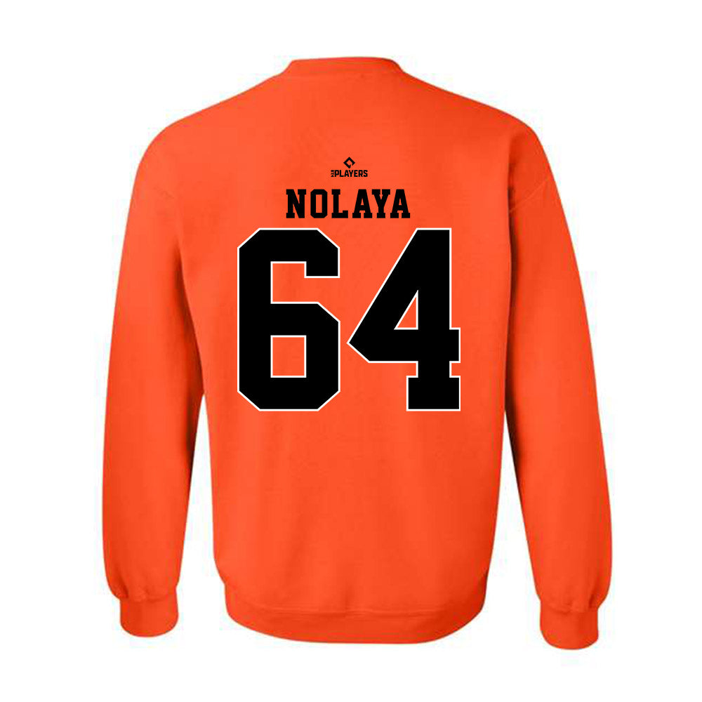 Frederick Keys - MILB Baseball : Andres Nolaya - Crewneck Sweatshirt-1