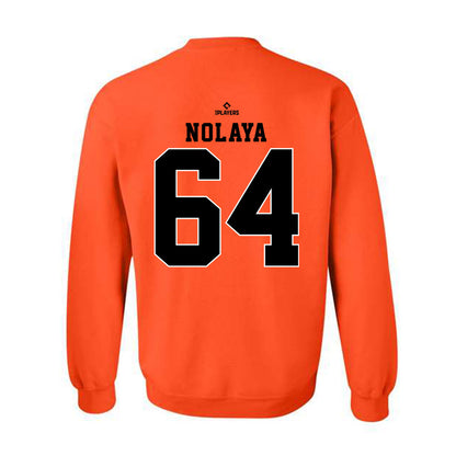 Frederick Keys - MILB Baseball : Andres Nolaya - Crewneck Sweatshirt-1