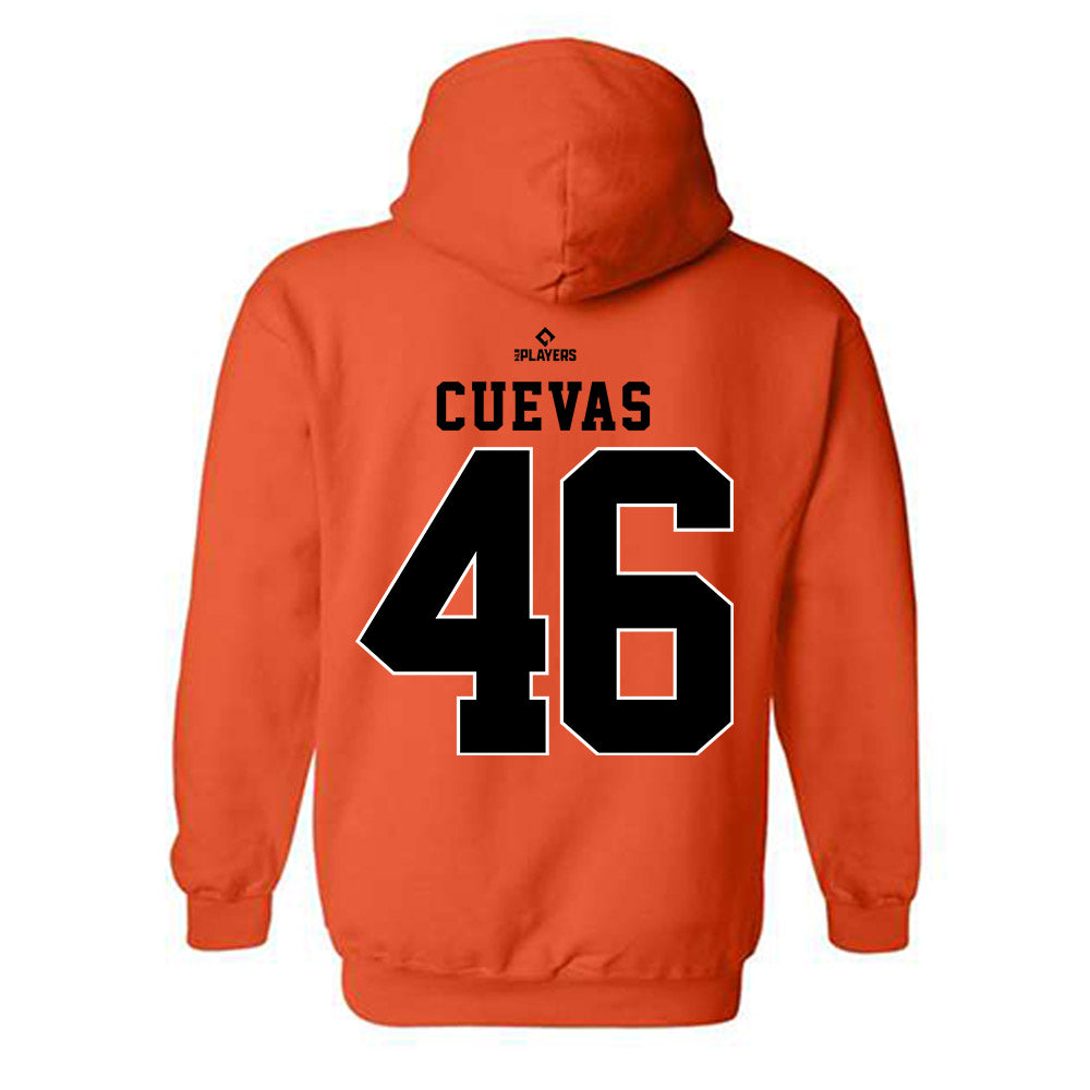 Frederick Keys - MILB Baseball : Elis Cuevas - Hooded Sweatshirt-1