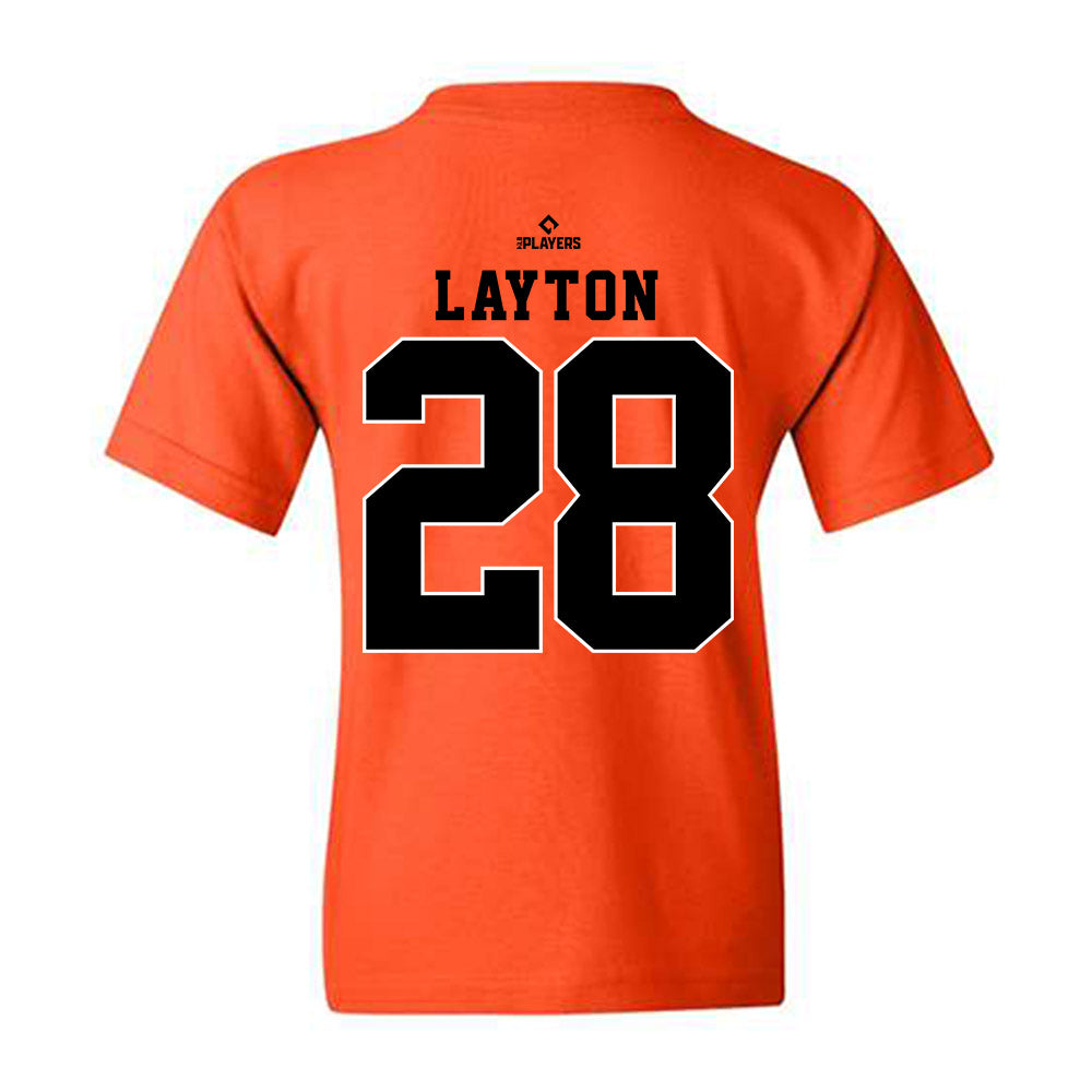 Frederick Keys - MILB Baseball : DJ Layton - Youth T-Shirt-1