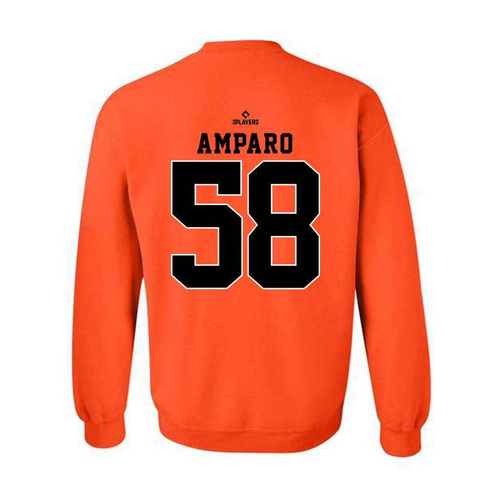 Frederick Keys - MILB Baseball : Felix Amparo - Crewneck Sweatshirt-1