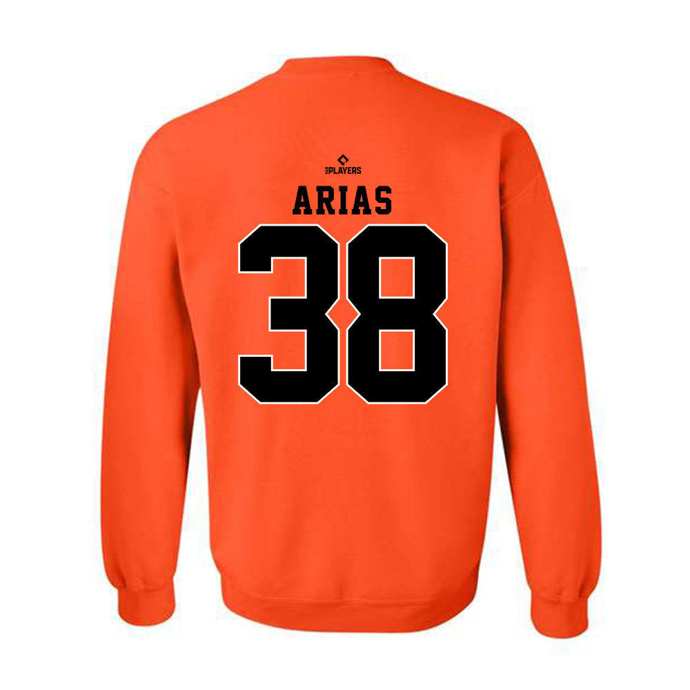 Frederick Keys - MILB Baseball : Leandro Arias - Crewneck Sweatshirt-1