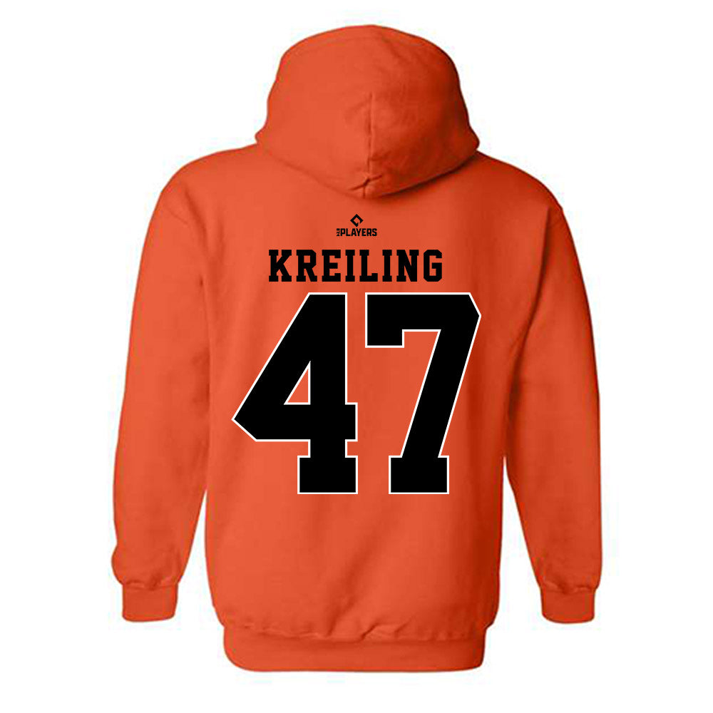Frederick Keys - MILB Baseball : Harrison Kreiling - Hooded Sweatshirt-1