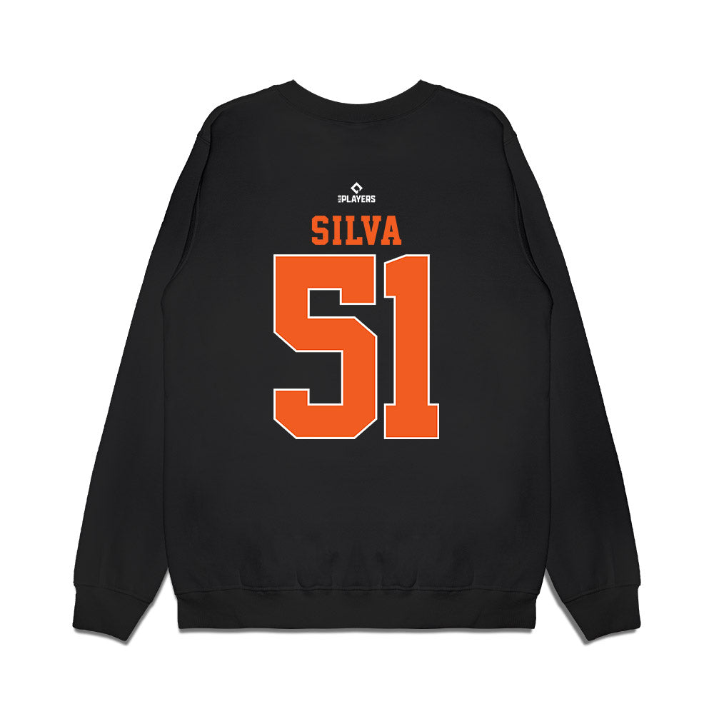 Frederick Keys - MILB Baseball : Isaac Silva - Premium Crewneck Sweatshirt-1