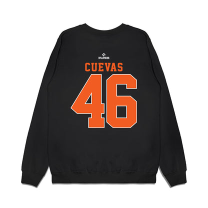 Frederick Keys - MILB Baseball : Elis Cuevas - Premium Crewneck Sweatshirt-1