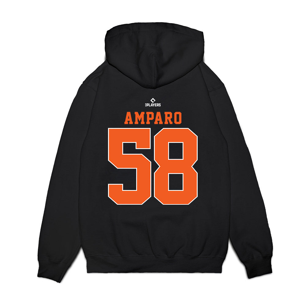 Frederick Keys - MILB Baseball : Felix Amparo - Premium Hooded Sweatshirt-1