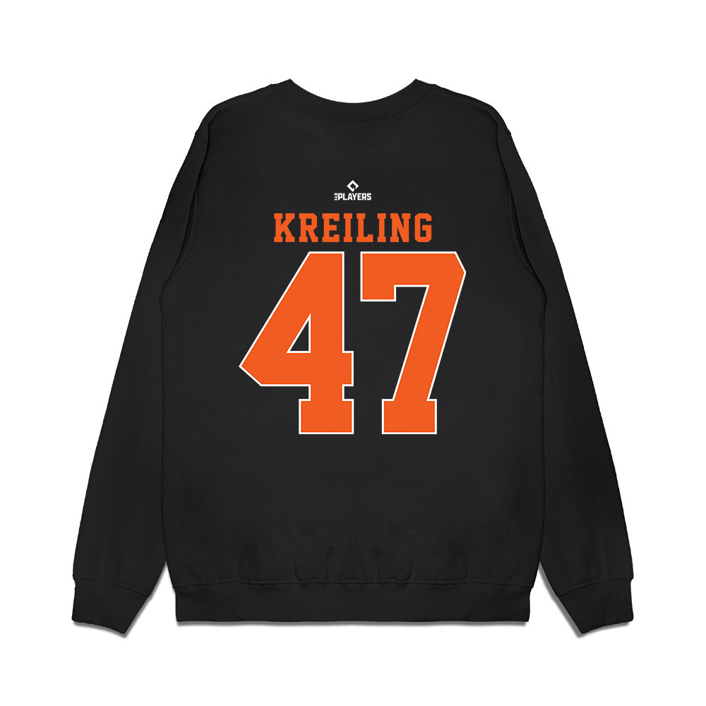 Frederick Keys - MILB Baseball : Harrison Kreiling - Premium Crewneck Sweatshirt-1