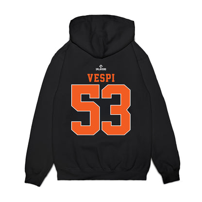 Frederick Keys - MILB Baseball : Ben Vespi - Premium Hooded Sweatshirt-1