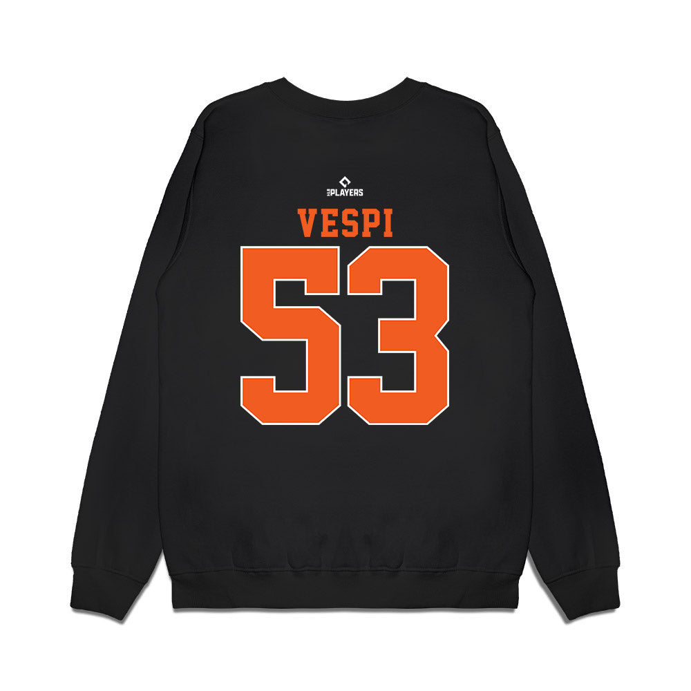 Frederick Keys - MILB Baseball : Ben Vespi - Premium Crewneck Sweatshirt-1