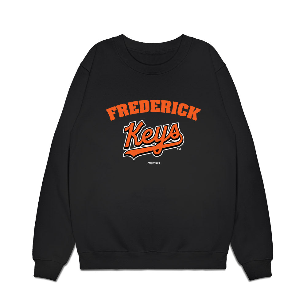 Frederick Keys - MILB Baseball : Zac Lampton - Premium Crewneck Sweatshirt-0