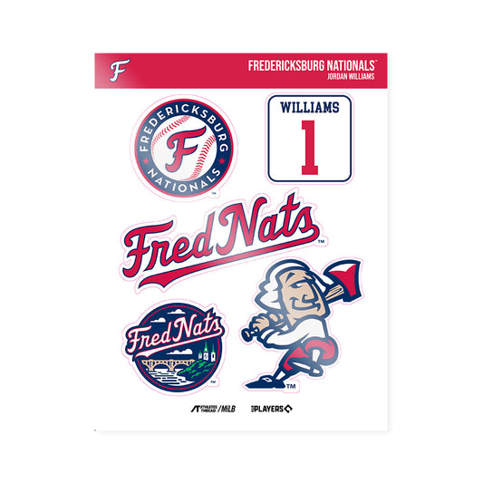 Burg Nats - MILB Baseball : Jordan Williams - Sticker Sheet-0