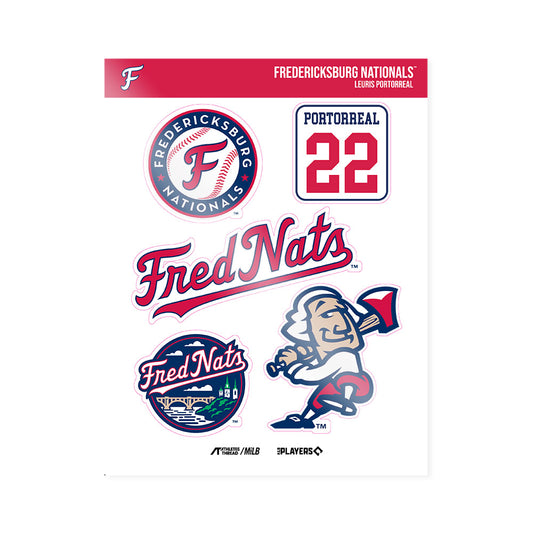 Burg Nats - MILB Baseball : Leuris Portorreal - Sticker Sheet-0