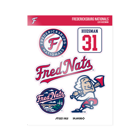 Burg Nats - MILB Baseball : Levi Huesman - Sticker Sheet-0