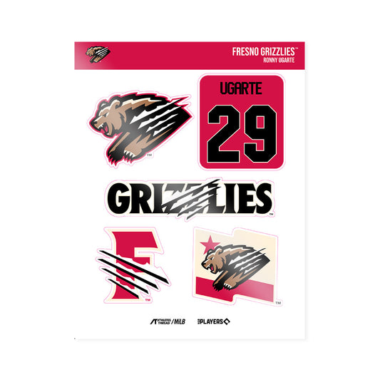 Fresno Grizzlies - MILB Baseball : Ronny Ugarte - Sticker Sheet-0