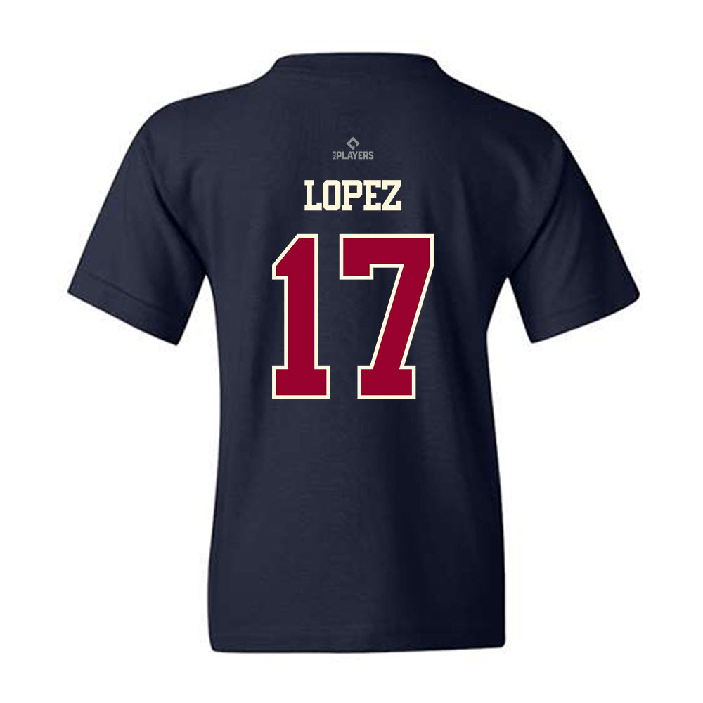 Frisco RoughRiders - MILB Baseball : Leandro Lopez - Youth T-Shirt-1
